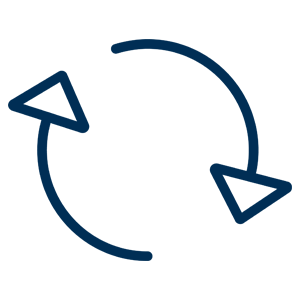 Symbol Pfeile für Zuverlässigkeit